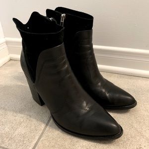 Marc Fisher black booties size 8